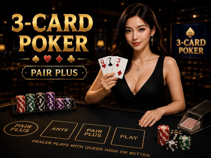 3-Card Poker Pair Plus JOKER678